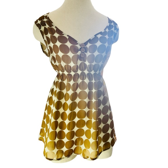 FOSSIL Tank Polka Dot Semi-Sheer - Picture 4 of 9